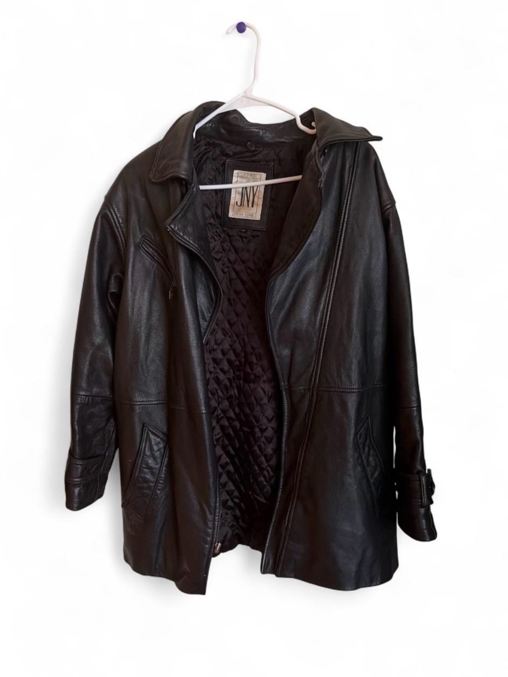 Women's Black Jones NY Leather Jacket